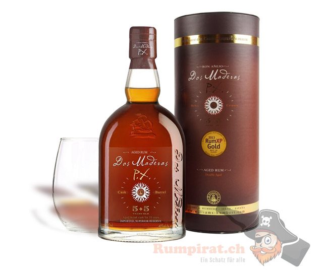 Dos Maderas PX (5 + 5 Jahre) mit Glas Dos Maderas PX (5 + 5 Jahre) mit Glas