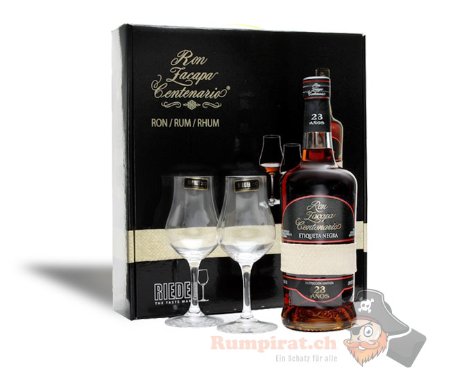 Zacapa Centenario 23 (Etiqueta Negra) - Riedel Set Zacapa Centenario 23 (Etiqueta Negra) - Riedel Set