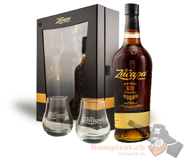 Rum - Zacapa Centenario 23 Jahre - Box mit 2 Gläser Rum - Zacapa Centenario 23 Jahre - Box mit 2 Gläser